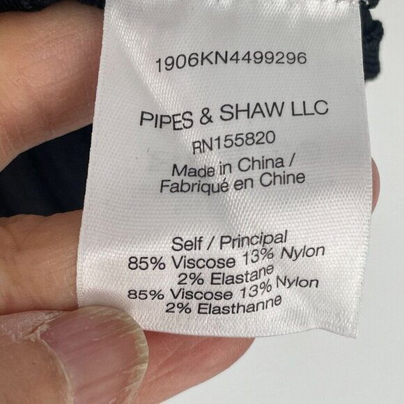 NWT Veronica Beard Sandra Black Rib Stretch Knit Scoop Neck Rayon Tank Top M - Picture 8 of 8